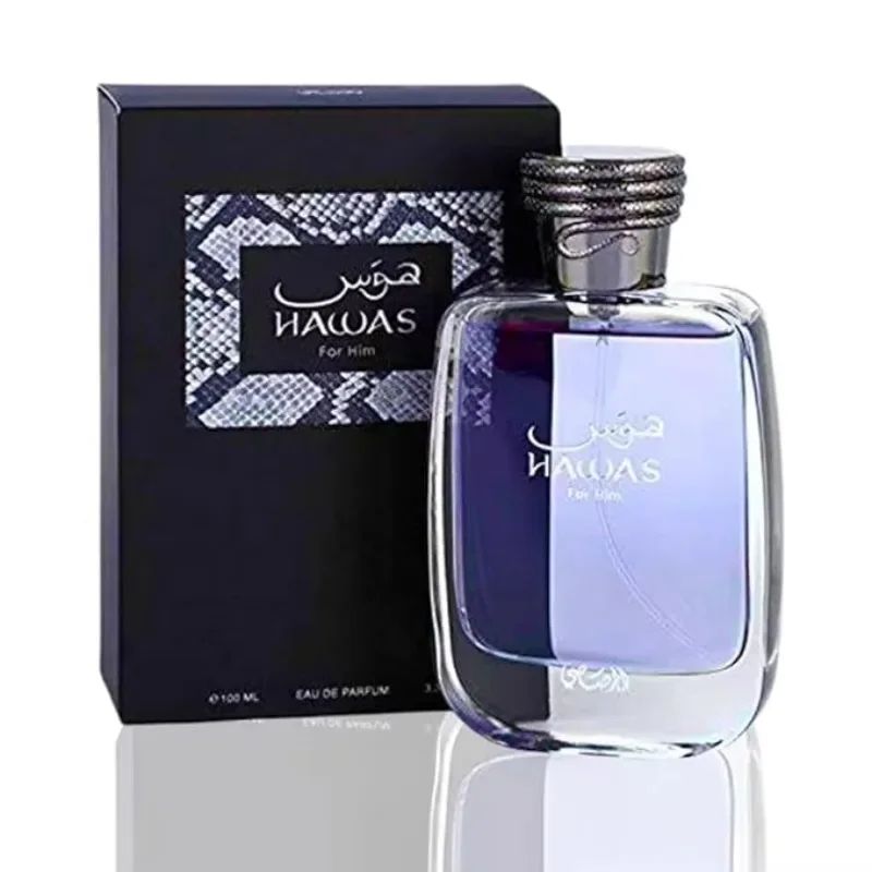 100ML RASASI Hawas For Men - Eau De Parfum Long Lasting Signature Premium Arabian Daily Elegance Refreshing Masculine Parfums
