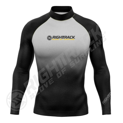 New Men's Surfing Shirt Camouflage Gradient Lycra Rashguard RIGHTTRACK Surf Sportswear Beach UV Protection Swimwear UPF50