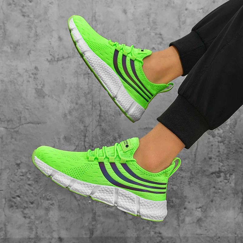 Tênis Esportivo Masculino Casual Leve Respirável Antiderrapante Calçados para Corrida e Caminhada ao Ar Livre Tênis Esportivo para Jogging