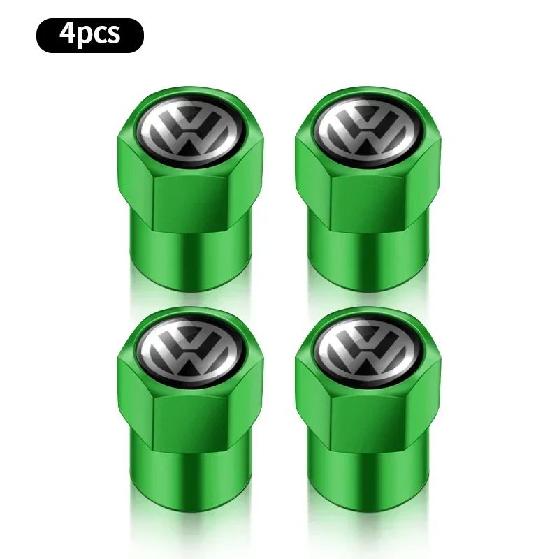 4 Peças Tampas de Válvula de Pneu de Roda de Carro de Liga de Alumínio 3D Para Volkswagen VW Golf 4 5 6 7 Jetta Polo Caddy GTI Bora MK7 Fusca Passat b6