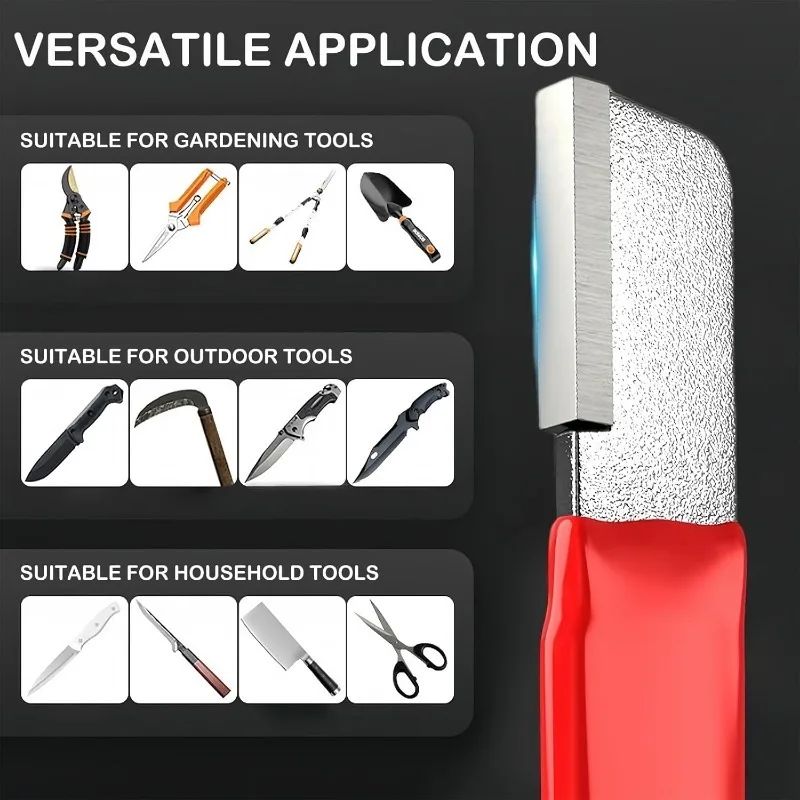 10/1PCS Portable Quick Sharpener Handheld Knife Grinding Stone Steel Sharpener for Axe Scissors Pocket Kitchen Garden Tools