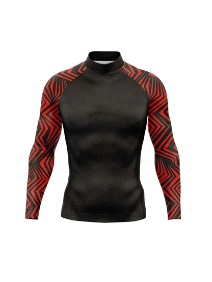 Long Sleeve Surfing Shirt Rashguard UV Sun Protection Basic Surfing Suit Swimwear UPF 50+ Diving Gym Clothes for Men