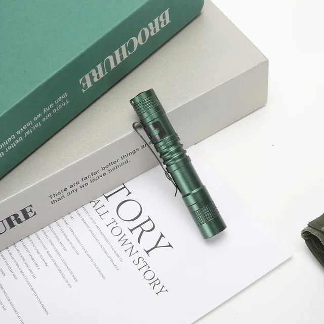 Portable Mini LED Pen Flashlight With Pen Clip Handheld Ultra Pocket Torch Use AAA Battery For Outdoor Camping Emergency Lamp