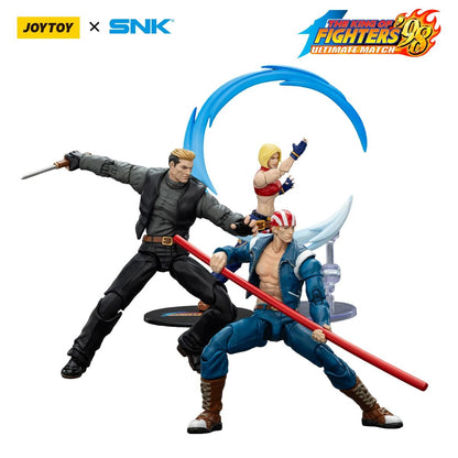 JOYTOY SNK KOF '98UM' 97 Special Team Ryuji Yamazaki Billy Kane Blue Mary 1/18 Bonecos de Ação Modelo Colecionável Brinquedo Presente para Menino