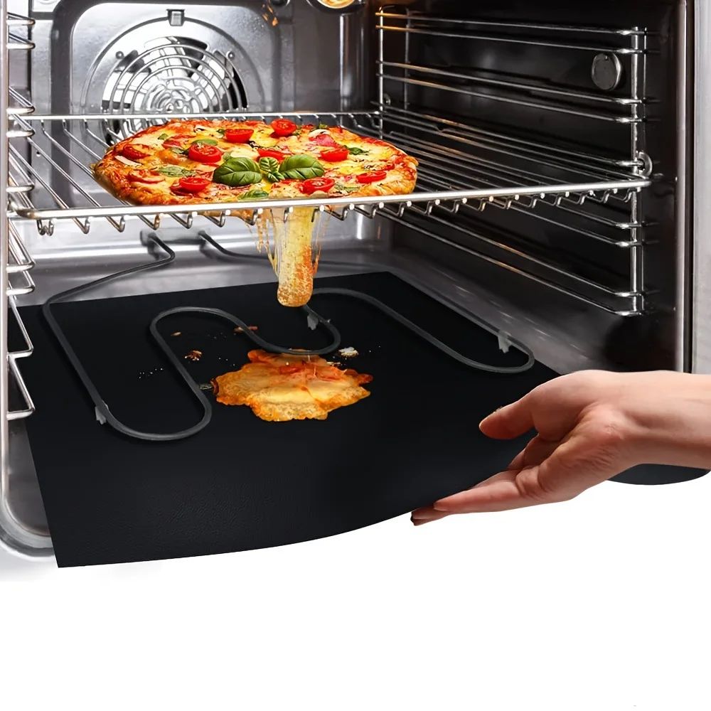 Outdoor Barbecue Mat Boxed Black BBQ Grill Mat Barbecue Baking Non Stick Pad Reusable Cooking Plate Party Mat Tools Accessorie