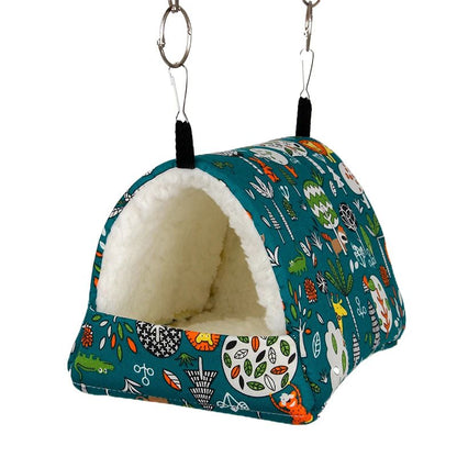 Rede para Hamster, Hamster Urso Dourado, Petauro-do-Açúcar, Papagaio, Ninho Grosso para Pássaros Pequenos, Saco de Dormir Quente de Inverno, Esquilo