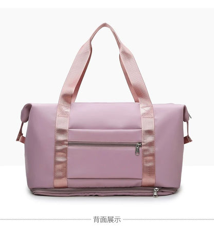 Carry On Travel Duffle Bag Nylon Waterproof Sports Gym Tote Bags for Women Large Capacity Storage Luggage Handbag 2026