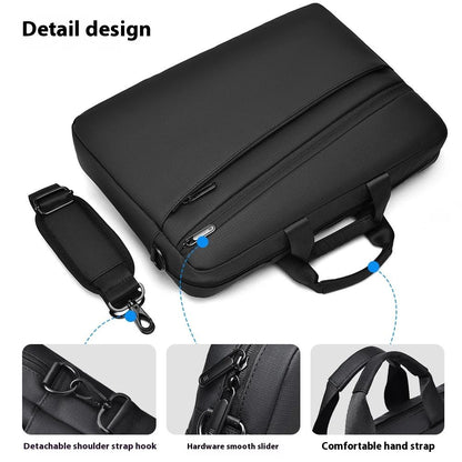 High Quality Business PVC Shoulder Messenger Bags Trendy Briefcase Bag Office Handbags 15 17 inch Laptop Bag