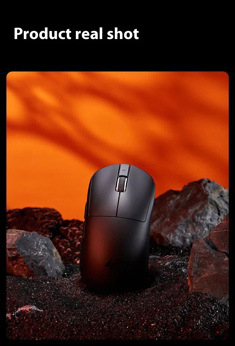 Mouse Gamer Sem Fio ATK Dragonfly A9 Ultra Paw3950 Modos Duplos Personalizado 8K Leve Acessórios Para PC Para Jogadores de FPS