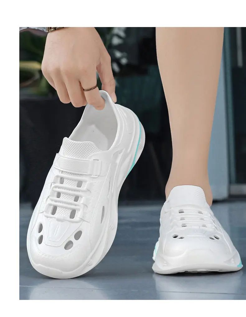 Summer Men's Outdoor Sandals Slippers Beach Comfortable Thick Soft Clogs Men Women Beach Sandals Male Casual Water Garden Shoes