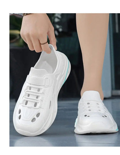 Summer Men's Outdoor Sandals Slippers Beach Comfortable Thick Soft Clogs Men Women Beach Sandals Male Casual Water Garden Shoes