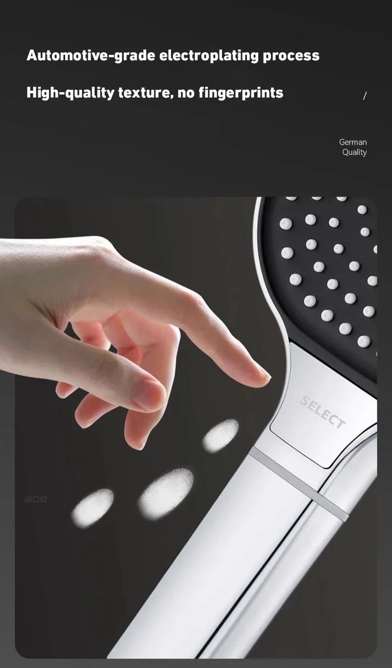 Xiaomi Novo Painel Grande 3 Modos Ajustáveis Chuveiro Doméstico de Alta Pressão com Massagem e Elemento Filtrante Acessórios para Banheiro