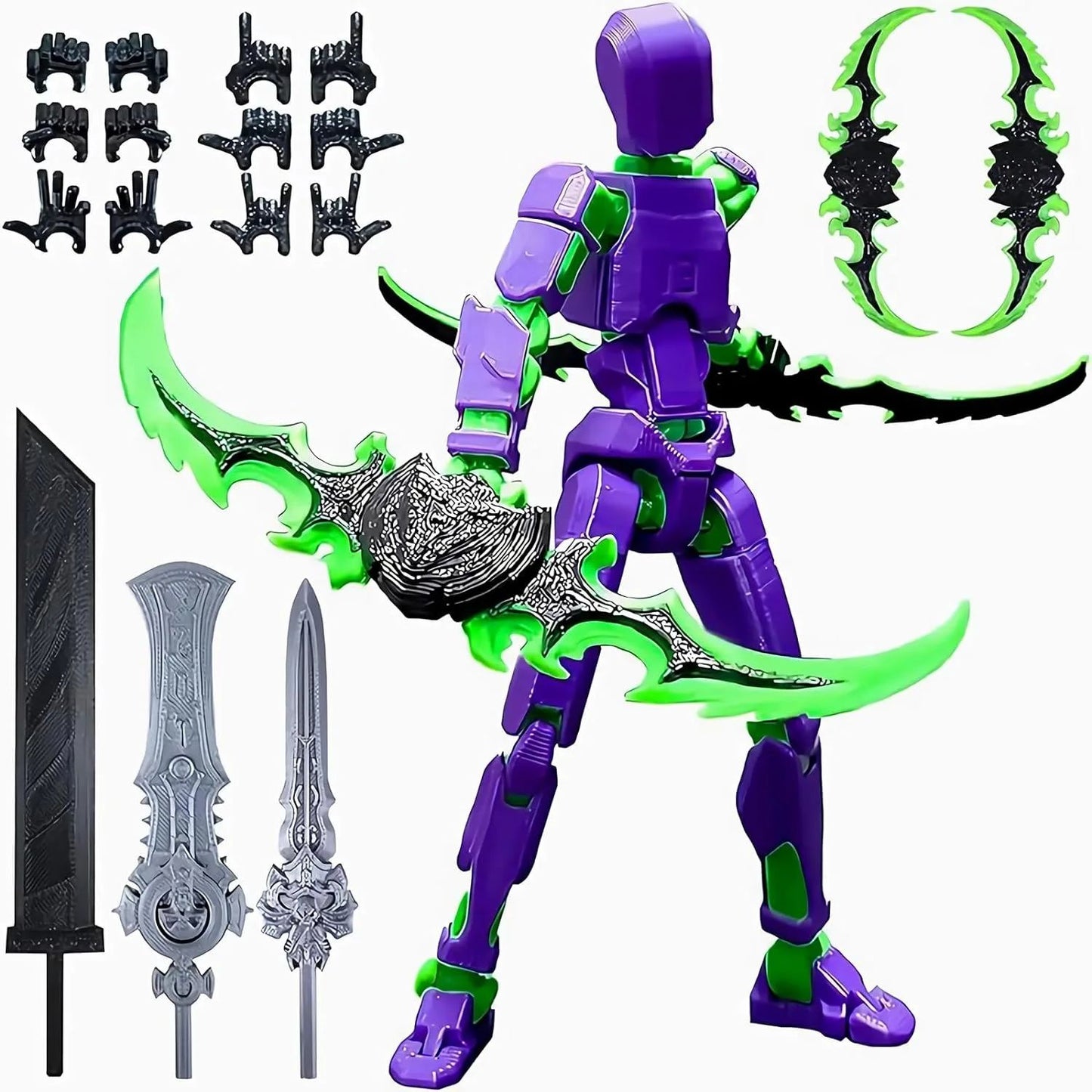 Titan 13 Boneco de Ação Multiarticulado Articulações Móveis Modelos de Personagens para Montar Impressão 3D Descompressão Boneco DIY