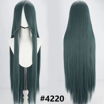 Perucas sintéticas de cabelo rosa com volume de ar, seda de cabelo macia de alta temperatura, cabelo a granel, peruca longa, cacheada, de ondas grandes, lisa, para Cosplay