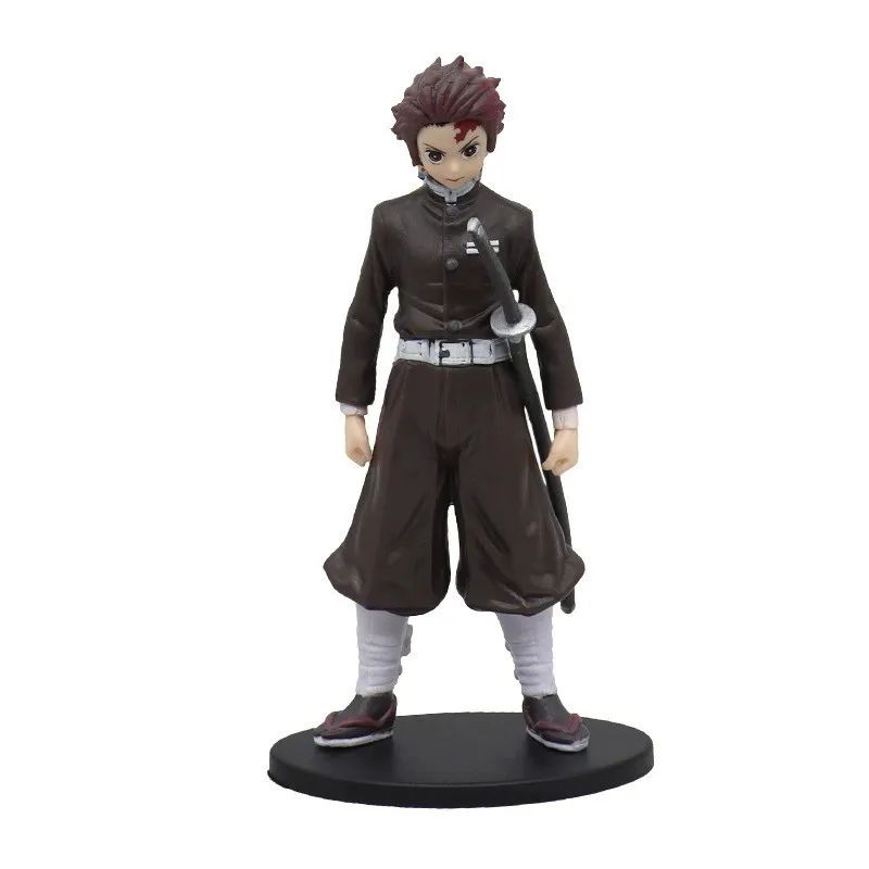 Boneco de 15cm Anime Demon Slayer Nezuko Tanjirou Zenitsu Inosuke Kyoujurou Shinobu Giyuu Qposket, Brinquedo Infantil, Presente de Natal
