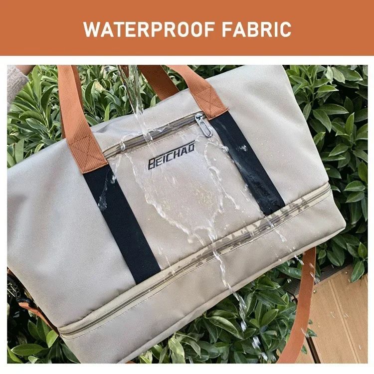 Fashion Travel Bags For Women Large Capacity Men's Sports bag Waterproof Weekend Sac Voyage Female Messenger Bag Dry And Wet