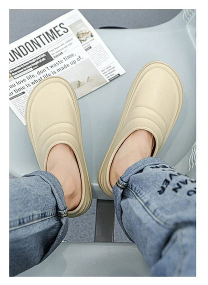 New Men's Casual Sandals Summer Chef Shoes Non-slip Fashion Trend Oil-resistant Work Shoes Outdoor Indoor Lazy Slippers