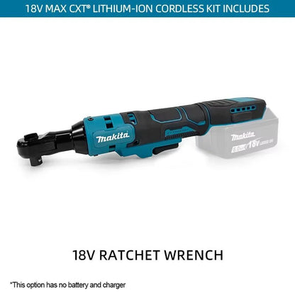 Makita Chave Catraca de Impacto Angular sem Escovas 18V, sem Fio, Velocidade Variável, Chave de Força, Ferramentas Elétricas com LED?Atributos opcionais)