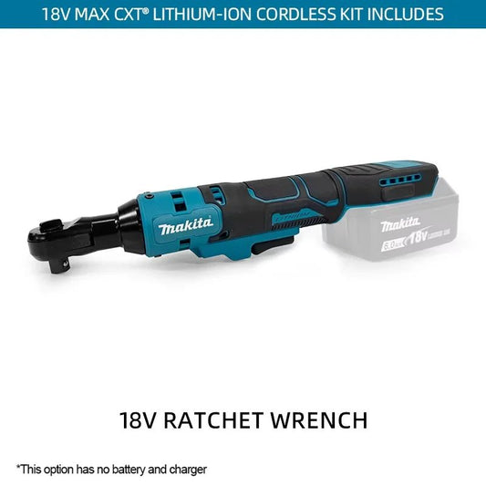 Makita 18V Brushless Ratchet Right Angle Wrench Cordless Variable Speed Power Wrench LED Power Tools?Attributes optional)