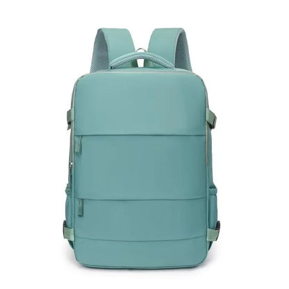 Mochila de viagem para mulheres e homens, aprovada para voos, impermeável, esportiva, casual, pequena para caminhada