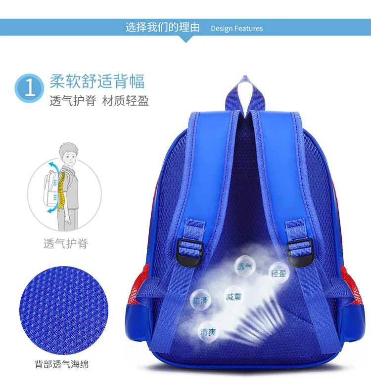 Novas Mochilas Escolares Infantis Meninos Meninas Homem-Aranha Desenho Animado Mochilas Infantis para Jardim de Infância Mochilas Ortopédicas para Crianças de 4 a 13 Anos