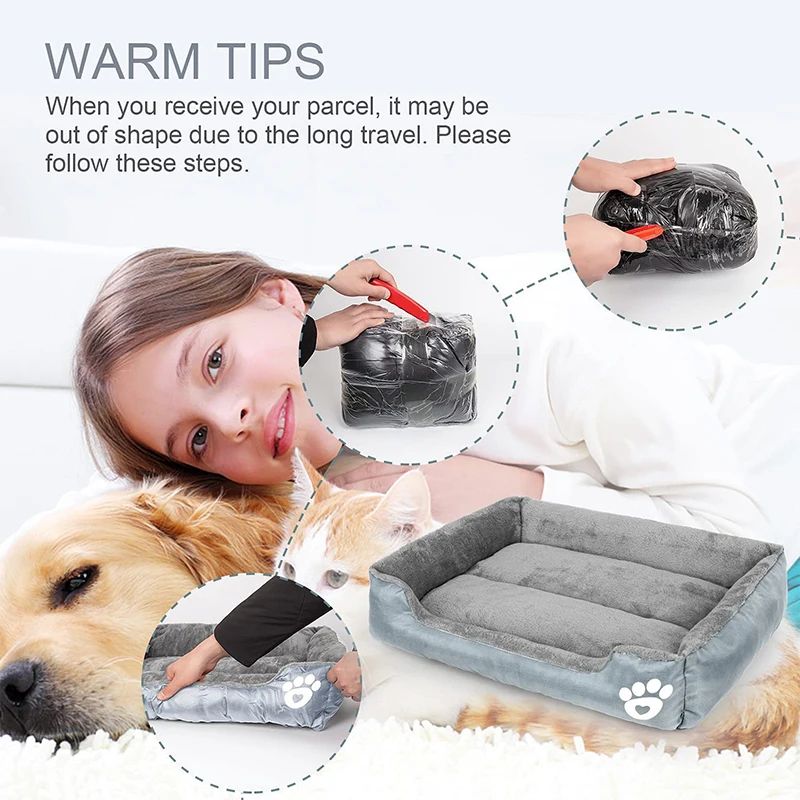 XXL Pet Bed Sofa Soft Washable Autumn Winter Warm Plush Big Cat Dog Beds For Large Dogs Pet Home Supplies Best Selling Products