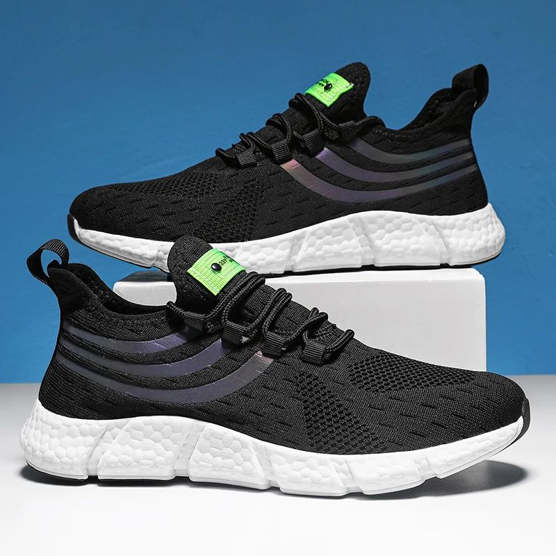 Tênis Esportivo Masculino Casual Leve Respirável Antiderrapante Calçados para Corrida e Caminhada ao Ar Livre Tênis Esportivo para Jogging