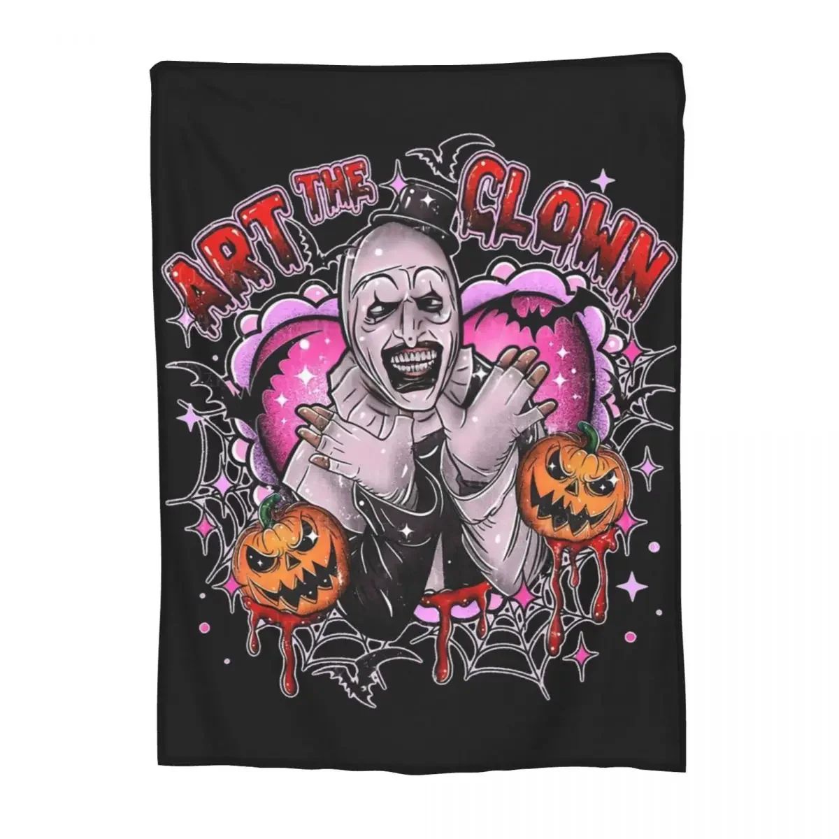 Manta de Natal Terrifier 3 de Veludo, Fina e Portátil, para Sofá, Viagem, Primavera/Outono, Halloween, Palhaço