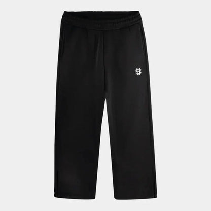 Calça Moletom Bordada Su Jogger Hip Hop Rosa Casual Cintura Elástica Masculina Americana Marinho Y2K Moeda Berlim Street Estilo Anos 2000