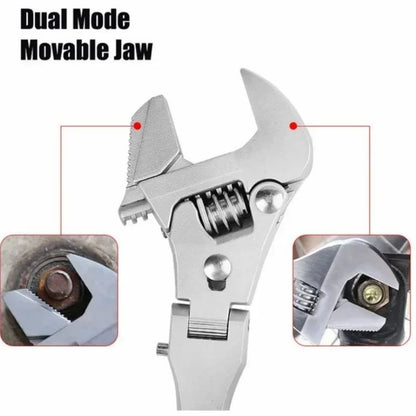 Chave de Torque Multifuncional 5 em 1 de 10 Polegadas Chave de Catraca Ajustável Chave Dobrável de 180 Graus Ferramenta Manual de Manutenção Doméstica