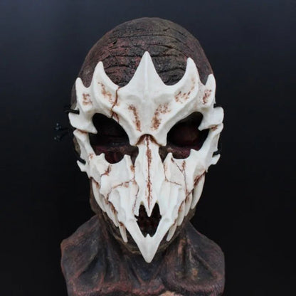 Skull Party Mask Demon Werewolf Tigers Skull Half Face Cover Mask Halloween Dance Prom Cosplay Costume Mask Prop