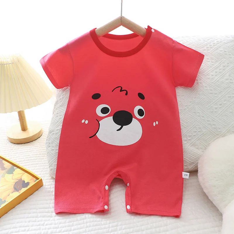Baby Clothes Bodysuits & One-pieces Newborn Short Rompers Boys Girls Summer Jumpsuit Thin Air Conditioning Loungewear Babies