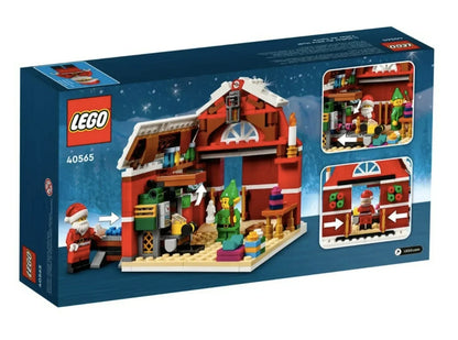 LEGO Oficina do Papai Noel Edição Limitada Minifiguras de Elfos Brinquedo Montável Um Transportador de Brinquedos Móvel Presente de Natal Ano Novo 40565