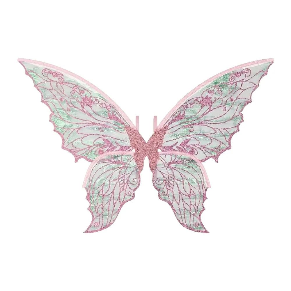 1PC Adults Fairy Wings Girls Sparkling Angel Wings Butterfly Costume Wings Halloween Costume Dress up Party Favor Christmas Gift