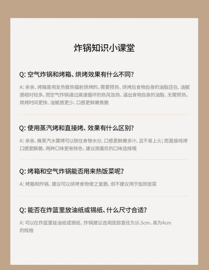 New air fryer. For home use. For making french fries. Visible. Multi-function all-in-one. Automatic.  Oil-free electric oven.