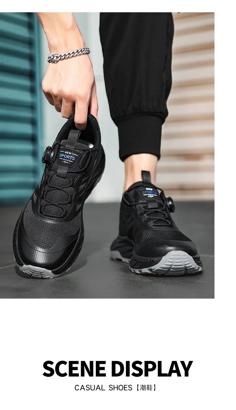 Tênis Masculino Novo Respirável Esportivo Chunky Tênis de Corrida Moda Estilo de Rua Caminhada Tênis para Homens Tendência Basquete