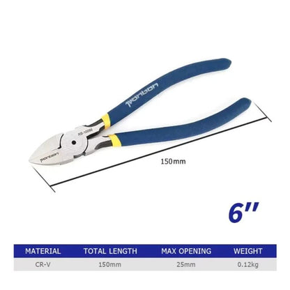 Alicate de Corte Diagonal 5/6 Polegadas Ferramenta Desencapadora de Fios Cortador Lateral Rebarbador de Cabos Alicate Eletricista DIY Ferramentas Manuais de Reparo