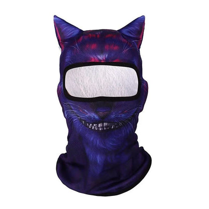 3D Cat Mask Dog Tiger Cosplay Balaclava Motorcycle Full Face Hood Mask Skiing Hat Helmet Cute Headgear Hat Halloween Party Masks