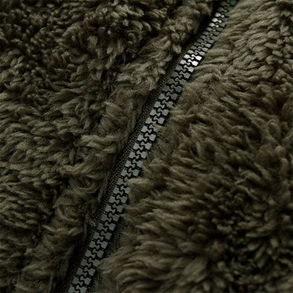 0-12M Baby Plush Warm Jumpsuits Boys Girls Long Sleeve Hooded Zipper Romper Newborn Infant Fall Winter Clothes