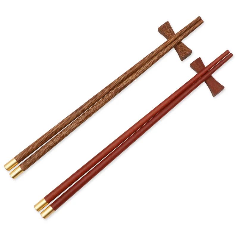 Hashis de Sândalo Vermelho Natural de Alta Qualidade Premium Conjunto de Talheres Utensílios de Mesa Domésticos para Presente Hashis Chineses