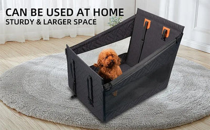 Cama Ninho para Carro para Pets, Extensor de Rede para Banco Traseiro de Cobertura Total para Carros, Impermeável e à Prova de Arranhões com Bolso de Malha para Cães de Todos os Tamanhos