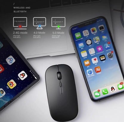 Mouse sem fio para notebook PC Bluetooth recarregável mouses de computador silenciosos mouse USB ergonômico para jogos para Xiaomi Pad