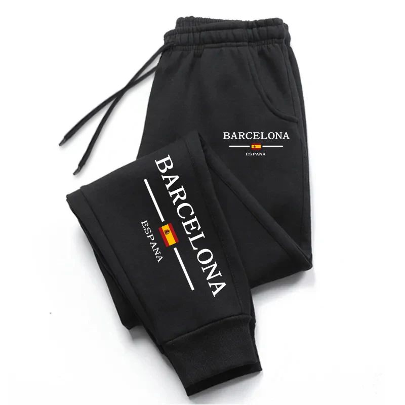 Calça de Moletom Masculina Estampada Urbana Calça Esportiva para Uso Diário Casual de Pista Calça Jogging Masculina Rua
