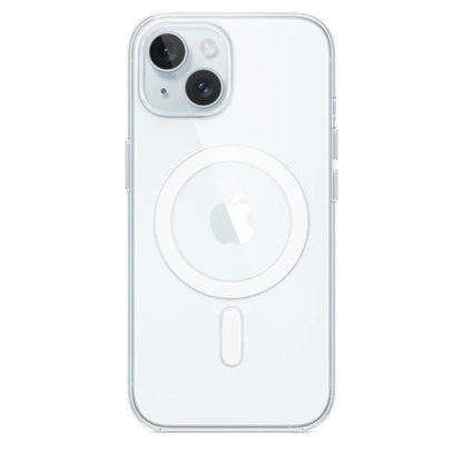 Capa Magnética Transparente Para APPLE iPhone 16 17 15 14 13 12 11 Pro Max 16 Plus 17 Air 16e Compatível Com Carregamento Sem Fio Magsafe