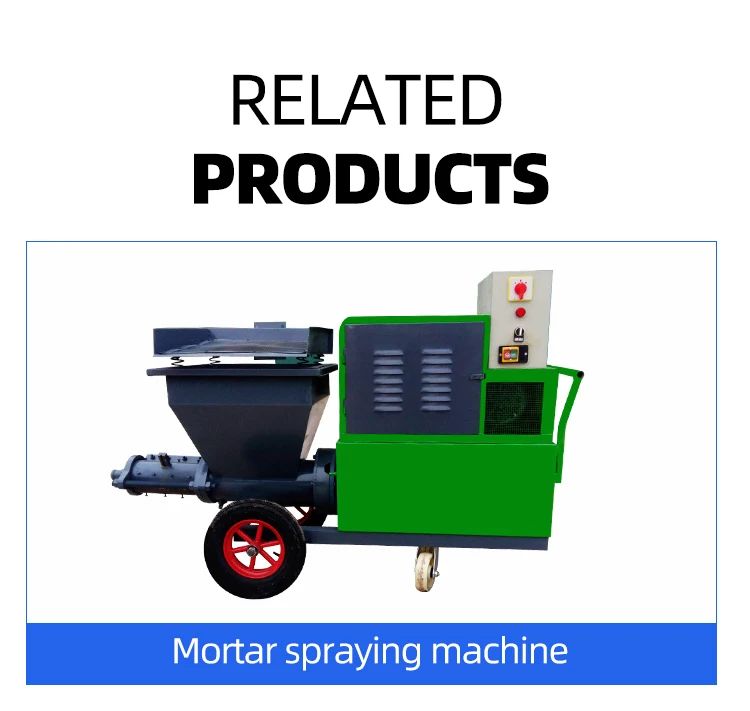 High Capacity Mortar Spraying Machine Electric for Large Area Wall Plaster Cement Efficient Rendering Pump