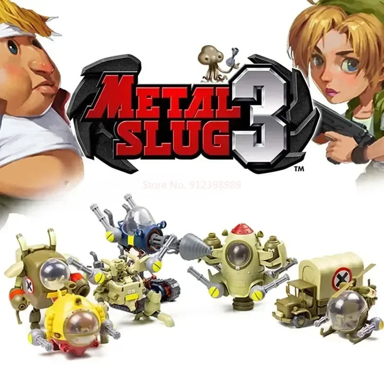Em estoque Modelo de Montagem Xin Shi Metal Slug X 2 Sv-001 Sv001 Slugflyer Nop-03 Landseek T-2b Brinquedos de Bonecos de Ação