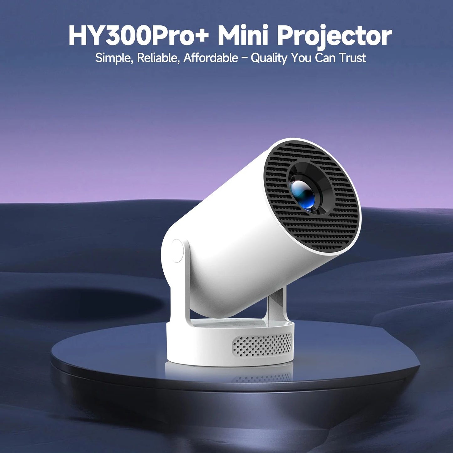 Miniprojetor Portátil Magcubic 8K Android 14 8000 Lúmens WiFi 6 BT5.4, Cinema ao Ar Livre, Alto-falante HiFi de 5W, Suporte a HD 720P HY300 Pro+