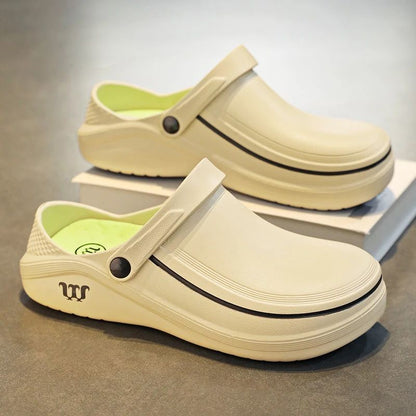 A Pair of Men's Casual Shoes, Waterproof and Oil-Proof, Low-Top Non-Slip Chef Shoes, Wear-Resistant and Non-Slip Men's Shoes