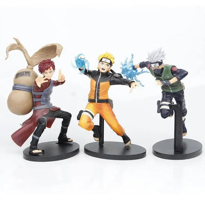 1 Peça 20cm Anime Naruto Sasuke Kakashi Uzumaki Gaara Bonecos de Ação Desenhos Animados PVC Modelo Colecionável Brinquedos Presentes de Aniversário para Meninos