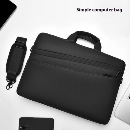 High Quality Business PVC Shoulder Messenger Bags Trendy Briefcase Bag Office Handbags 15 17 inch Laptop Bag